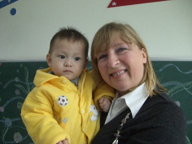 With mommy at Shanghai C.W.I.